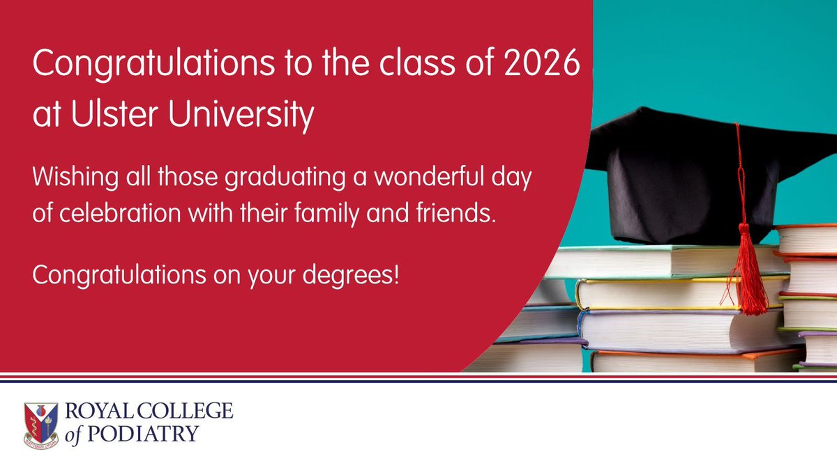 RoyColPod's tweet photo. Congratulations to everyone graduating with their podiatry degrees from Ulster University today! 
#InspireMovementChoosePodiatry https://t.co/dgEdY8ZYt6