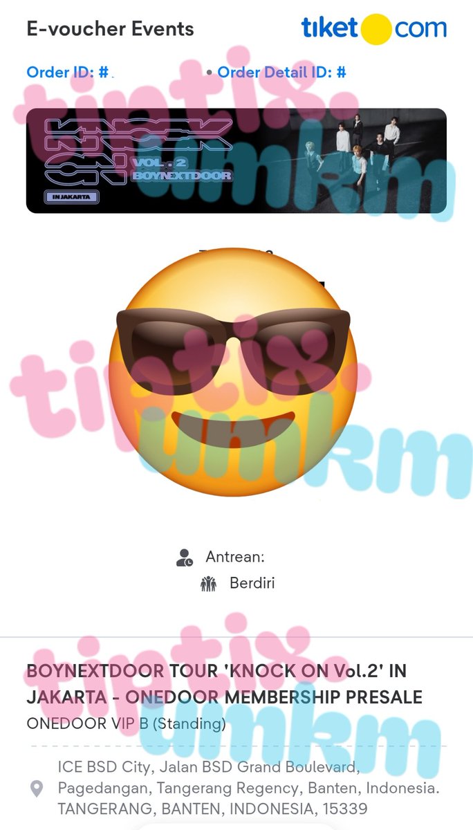 tiptixumkm's tweet photo. secured 2 tix VIP B https://t.co/qVV7bcRDlt