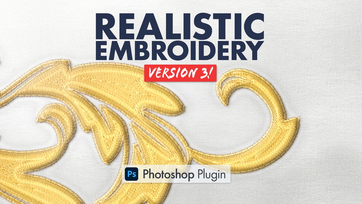 NuwanPanditha's tweet photo. Make your logos look like real embroidery.

✔ Photorealistic stitching
✔ Editable thread materials &amp; fabrics
✔ Non-destructive workflow
✔ Works with text, logos, and shapes
✔ Built directly for Photoshop

Ideal for apparel, branding, and product mockups. https://t.co/LHdKuBdSkC