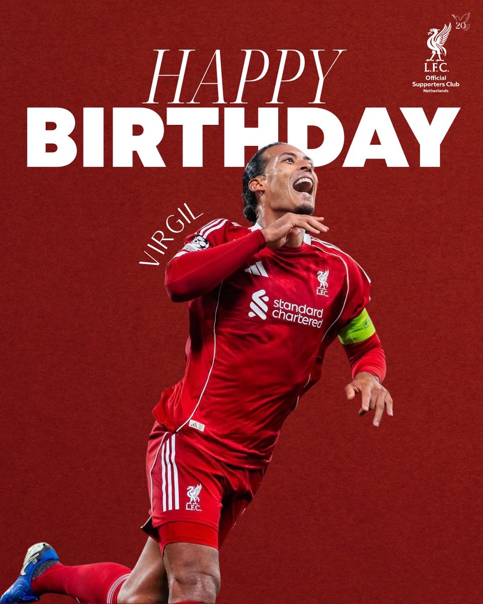 alsinLFC's tweet photo. π³π± Vandaag viert onze eigen Virgil zijn 35e verjaardag! Van harte gefeliciteerd π₯³
π¬π§ Our very own Virgil is celebrating his 35th birthday today! Congratulations π₯³
π· @liverpoolfc
#olsc #olscnetherlands #olscfamily #liverpoolfc #virgil https://t.co/5iq89CzHk0