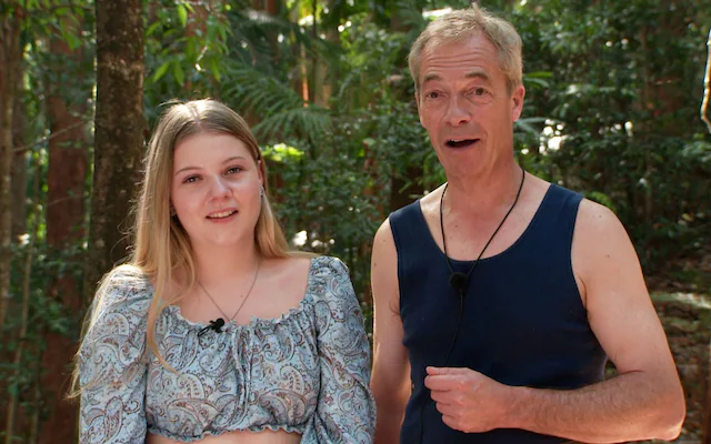 lancelachlan's tweet photo. Here's Nigel Farage's daughter. If you type her name into Google, she comes up everywhere. He even used her to promote his appearance on I'm a Celebrity... Get Me Out of Here!.

He's not angry because a reporter turned up at his last known address before he moved into his £1.4 million house in Surrey. He's angry because he's losing control of the narrative.

He's angry because the £5 million gift keeps raising new questions and fresh evidence is emerging.

And now we've discovered that an alleged money launderer referred to him as "Daddy Farage".

That's what he's really upset about.