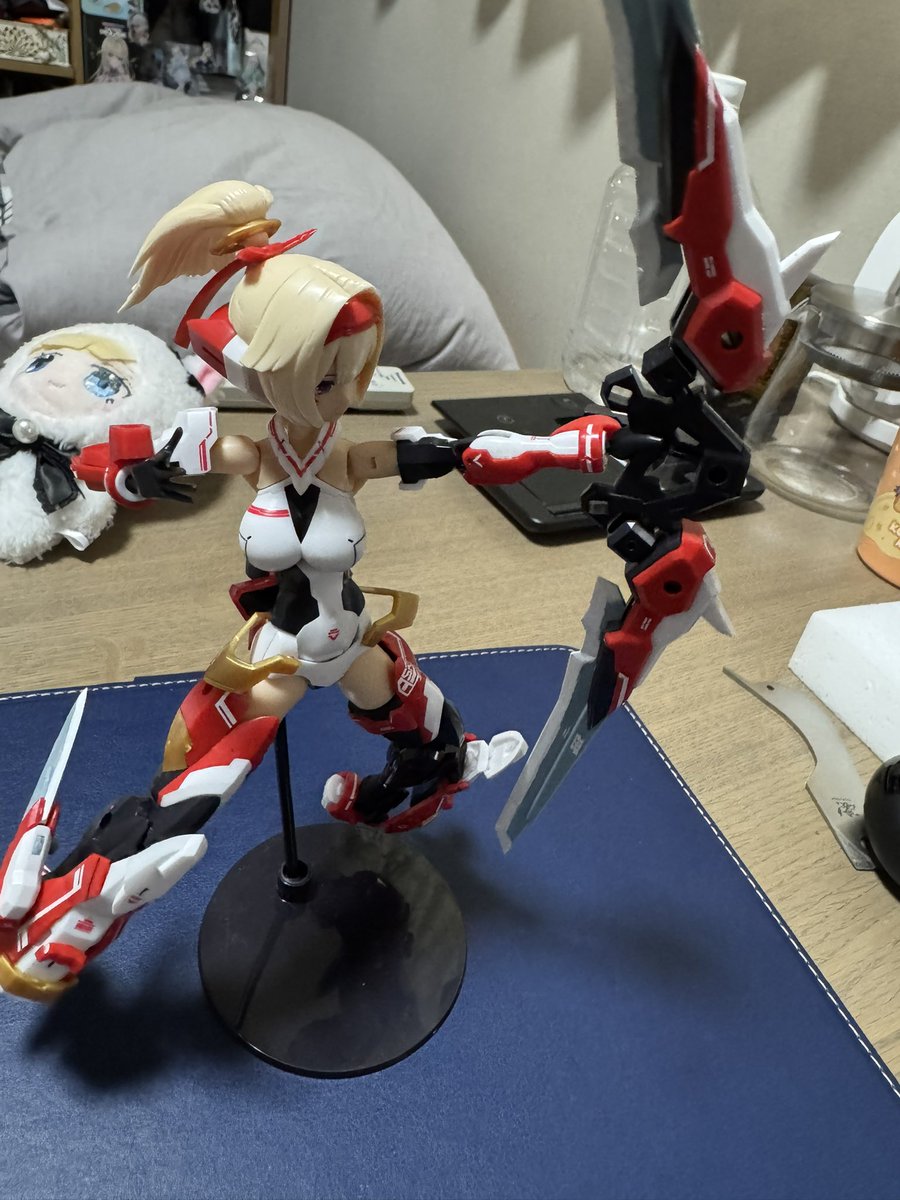 Whitebake164's tweet photo. #おいでよメガミデバイスの沼
いや、別に沼っては無いよ？
作るの楽しくて次は何買おうかなって思ってるだけ
沼ってはないよ？？ https://t.co/6vdKScM2EK