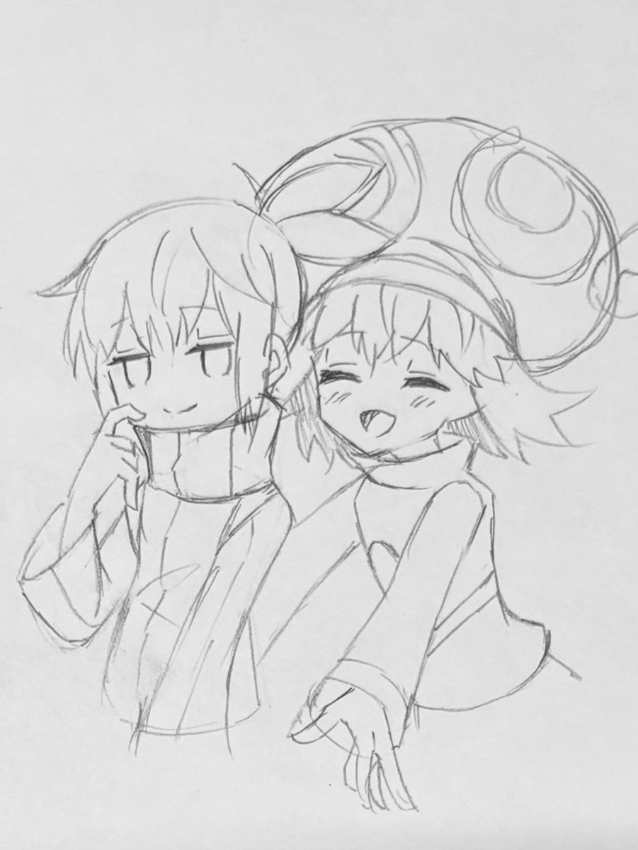 Michellesogi's tweet photo. こういうの描いてますが清書するのは遅くなります https://t.co/fjcJVuy5uP