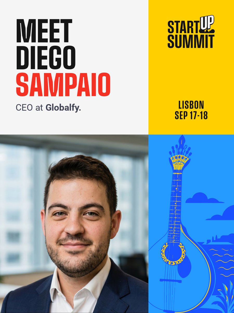 startupsummitl's tweet photo. Meet Diego Sampaio — CEO at Globalfy 🚀
Speaking at #StartupSummit
Lisbon, Sep 17-18 in Lisbon 🇵🇹
🎟️ https://t.co/rg2FEinIfE
#StartupSummitLisbon #SSL26 #StartupSummit #StartupsInLisbon #EuropeanStartups #EUInnovation #Innovation #TechStartups #Founders #Lisbon #Portugal https://t.co/te6SpgZ5mi