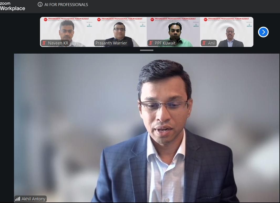 ppfkuwait's tweet photo. 🤖 AI FOR PROFESSIONALS concluded successfully!
Our thanks to Akhil Antony for an insightful session covering AI's evolution, prompt engineering, token, and a live AI game-building demo. Thank you to everyone who joined and made the webinar a success!
#AI #AIForProfessionals https://t.co/glt0XHbG81