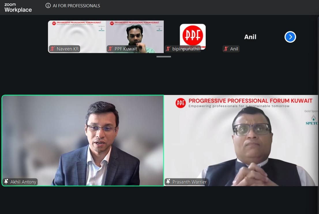ppfkuwait's tweet photo. 🤖 AI FOR PROFESSIONALS concluded successfully!
Our thanks to Akhil Antony for an insightful session covering AI's evolution, prompt engineering, token, and a live AI game-building demo. Thank you to everyone who joined and made the webinar a success!
#AI #AIForProfessionals https://t.co/glt0XHbG81