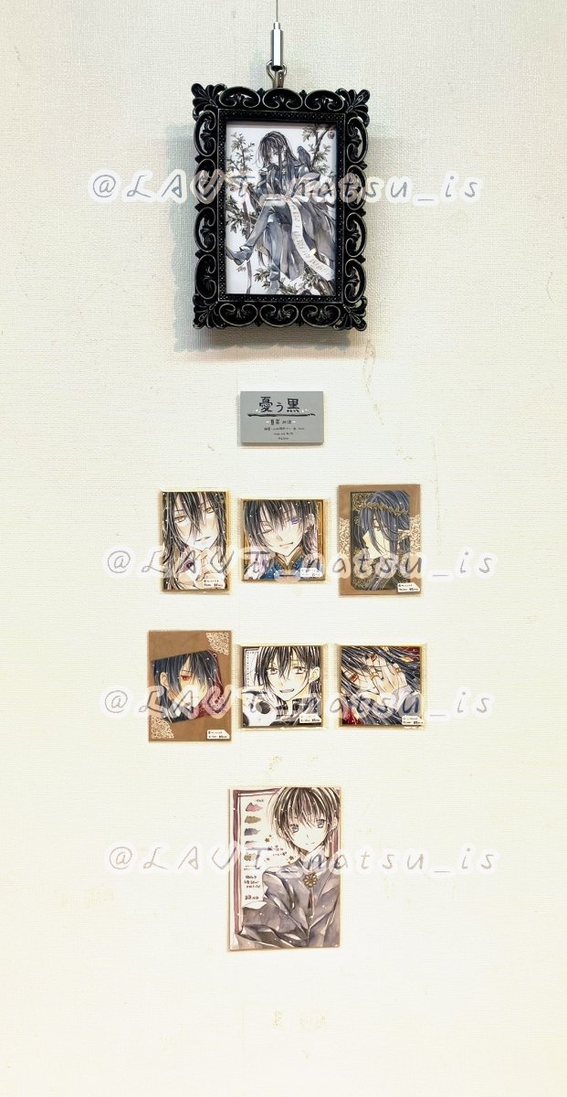てのひらに彩りを -小さな原画展-】の設営写真をいただきました。 素敵