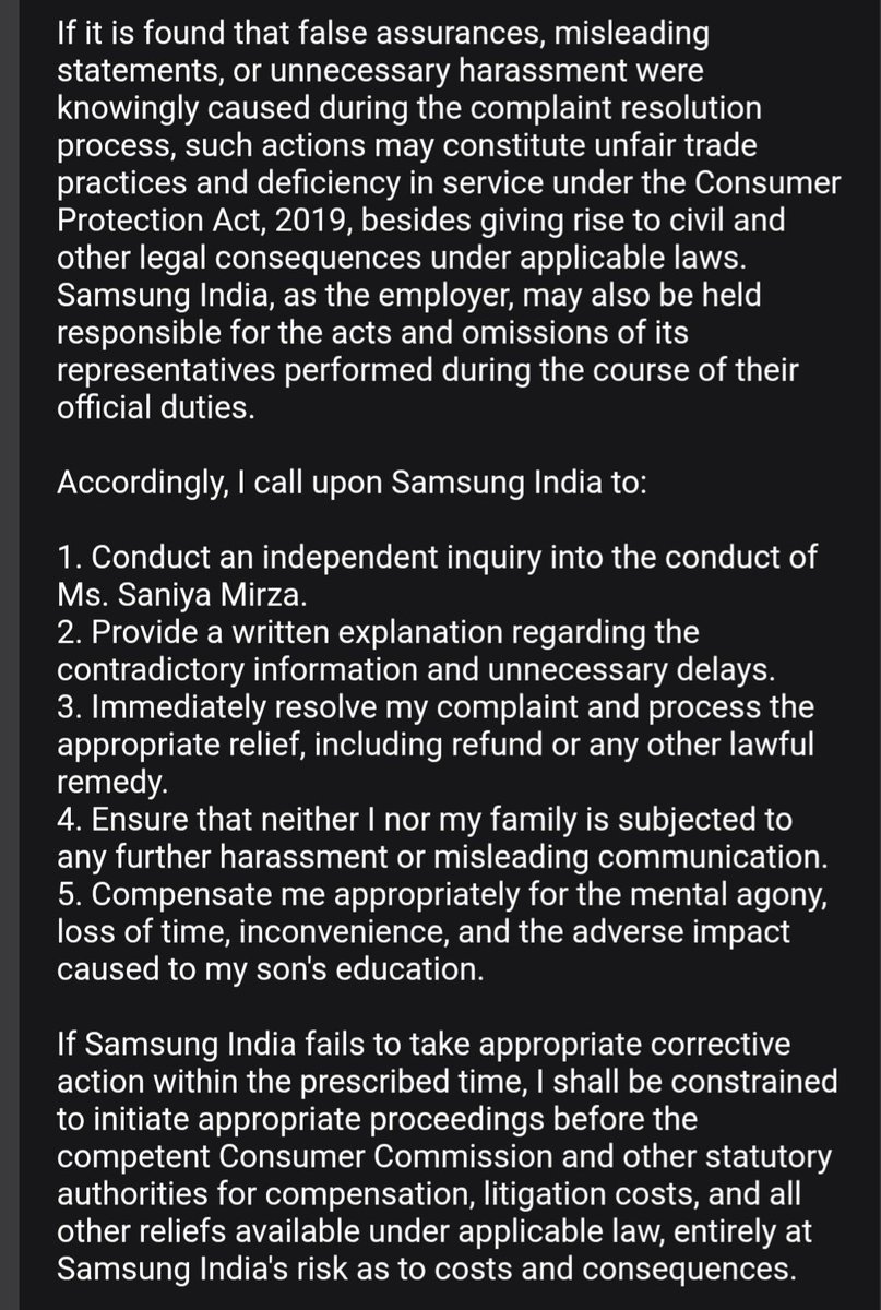 SMPANDE60740029's tweet photo. @SamsungIndia You have caused us immense distress. I am now mentally very disturbed. If anything happens to me or my family, Samsung and Sania Mirza will be responsible.
#ConsumerProtection #consumer #nch #Samsungmobile https://t.co/GJCWF13FZt