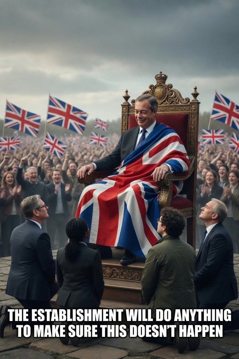 MarkPrime4's tweet photo. The establishment will pay the price for what they are doing to Farage. What goes around comes around. Starmer has paid his price, the other fools will also... https://t.co/5DMzp98rbH