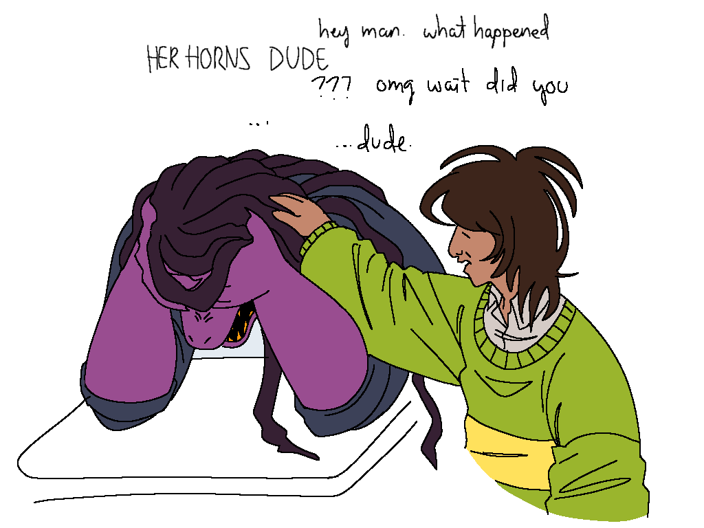 noodlecannibal's tweet photo. i was thinking just because noelles a deer monster doesnt mean she had to follow deer physiology. like what if her horns were squishy. this is my groundbreaking deltarune theory im calling it “horngrave theory” https://t.co/vvHGMjXHR0