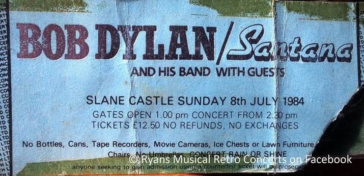 Frances21272855's tweet photo. L' #8luglio del 1984 #BobDylan terminò il suo tour europeo con la data allo Slane Castle, in Irlanda. Dylan fu raggiunto sul palco da #vanmorrison , #Bono, e da Carlos #SANTANA
#almanaccomercury https://t.co/2LeVjNgZOr