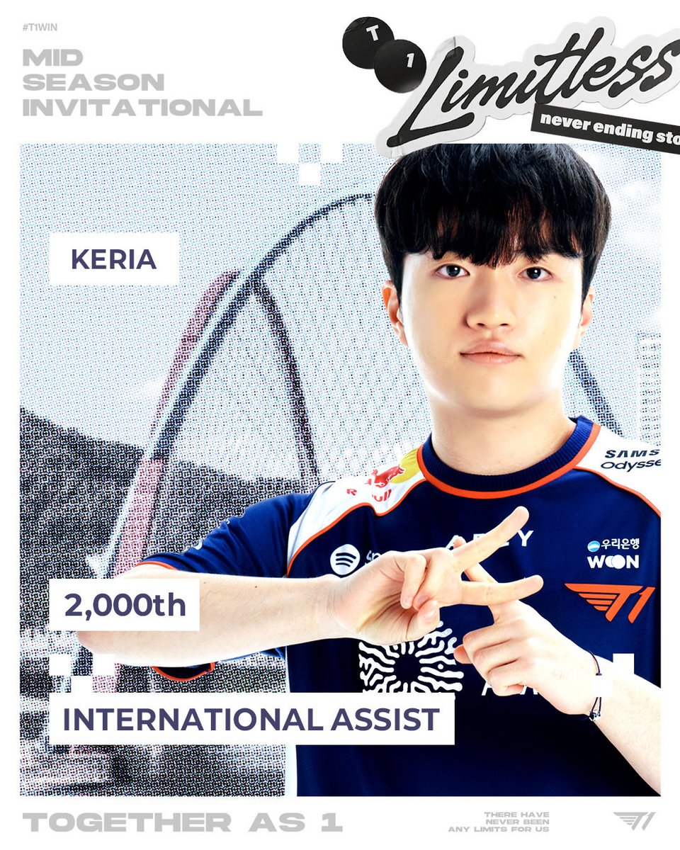 T1LoL's tweet photo. 𝟐,𝟎𝟎𝟎𝐭𝐡 𝐢𝐧𝐭𝐞𝐫𝐧𝐚𝐭𝐢𝐨𝐧𝐚𝐥 𝐚𝐬𝐬𝐢𝐬𝐭 𝐟𝐫𝐨𝐦 𝐨𝐮𝐫 𝐋𝐞𝐠𝐞𝐧𝐝𝐚𝐫𝐲 𝐆𝐞𝐧𝐢𝐮𝐬 𝐌𝐨𝐧𝐬𝐭𝐞𝐫, ‘𝐊𝐞𝐫𝐢𝐚’

#TogetherAs1 #T1atMSI2026 https://t.co/g0ZE2GFaUR
