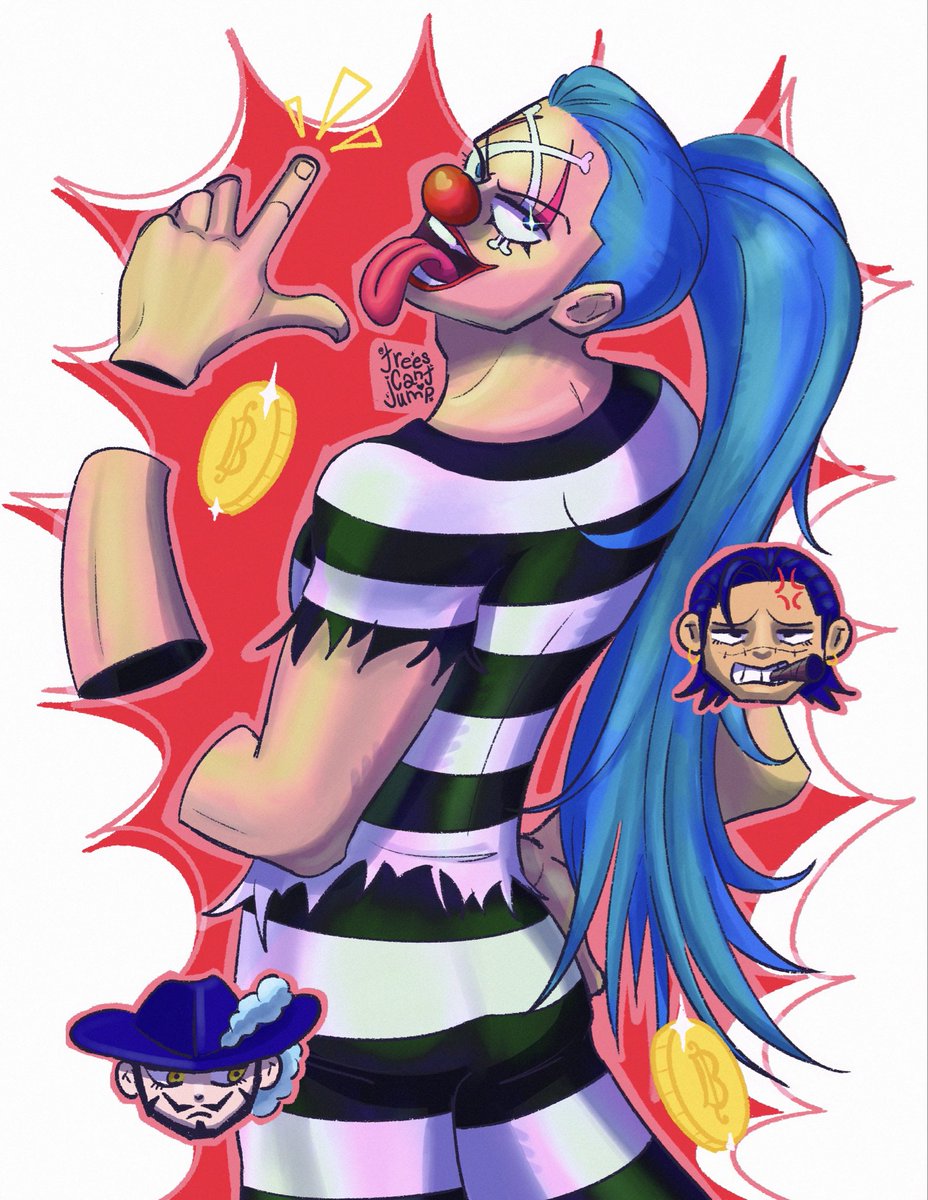 treescantjump's tweet photo. if i was shanks i wouldn’t have fumbled all that 🤡 #buggytheclown #onepiece #crossguild https://t.co/mOtkVjVhXv