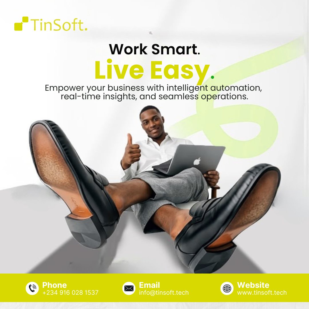 Tinsoft_Tech's tweet photo. 💼 Work Smart. Live Easy.
With TinERP, your business can:
✨ Automate repetitive processes
📈 Access real-time insights
⚙️ Streamline operations
🤝 Connect every department on one powerful platform

📩 Ready to transform your business? Let's talk.

#tinerp #worksmart #business https://t.co/WWvf5n3I4o