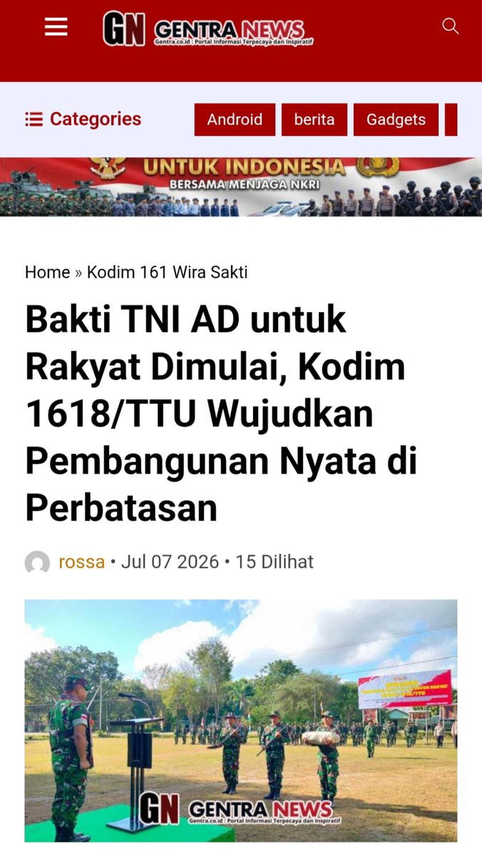 Rianantonn2's tweet photo. Fasilitas belajar dan fasilitas kesehatan yang dibangun TNI adalah bukti nyata kasih kepada rakyat.
Dimanapun Selalu Hadir https://t.co/PYXyeaq3vi