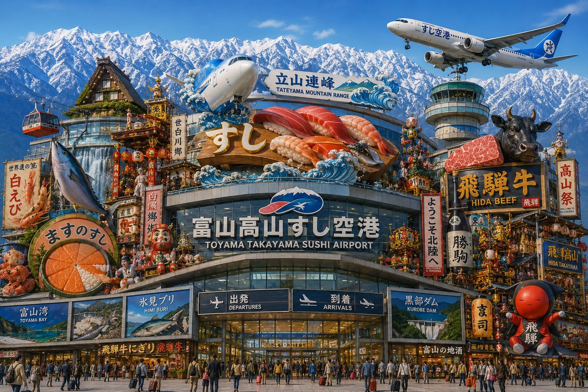 Toyama Takayama Sushi Airport
