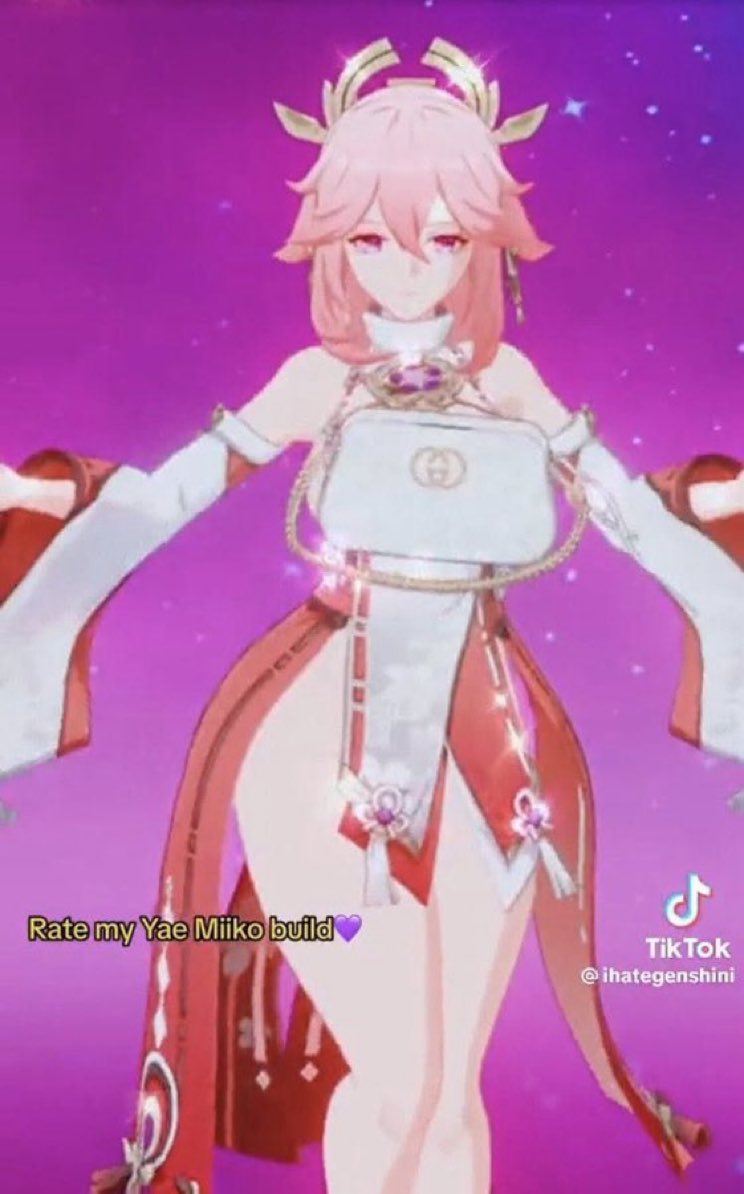 MonaQueenHydro's tweet photo. Yae Miko if she was in ZZZ https://t.co/6A516UK0Zc