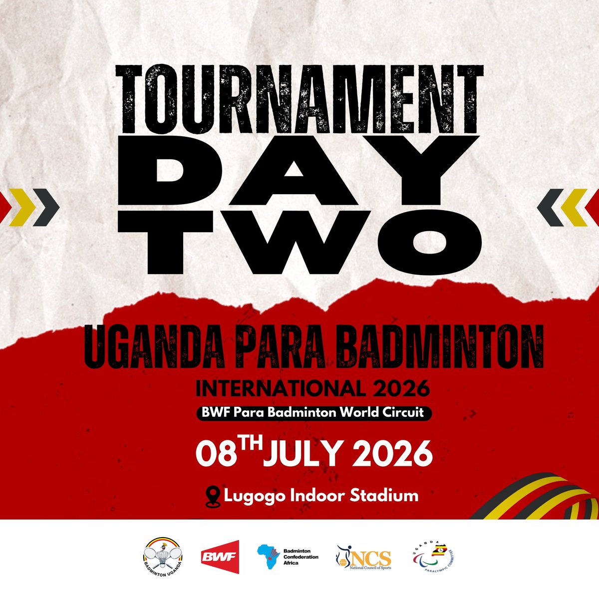 ugbadminton's tweet photo. Day 2 is on! 🔥🏸

More matches. More determination. More unforgettable moments.

The journey continues at the Uganda Para Badminton International 2026. https://t.co/WVN1SzaLr8