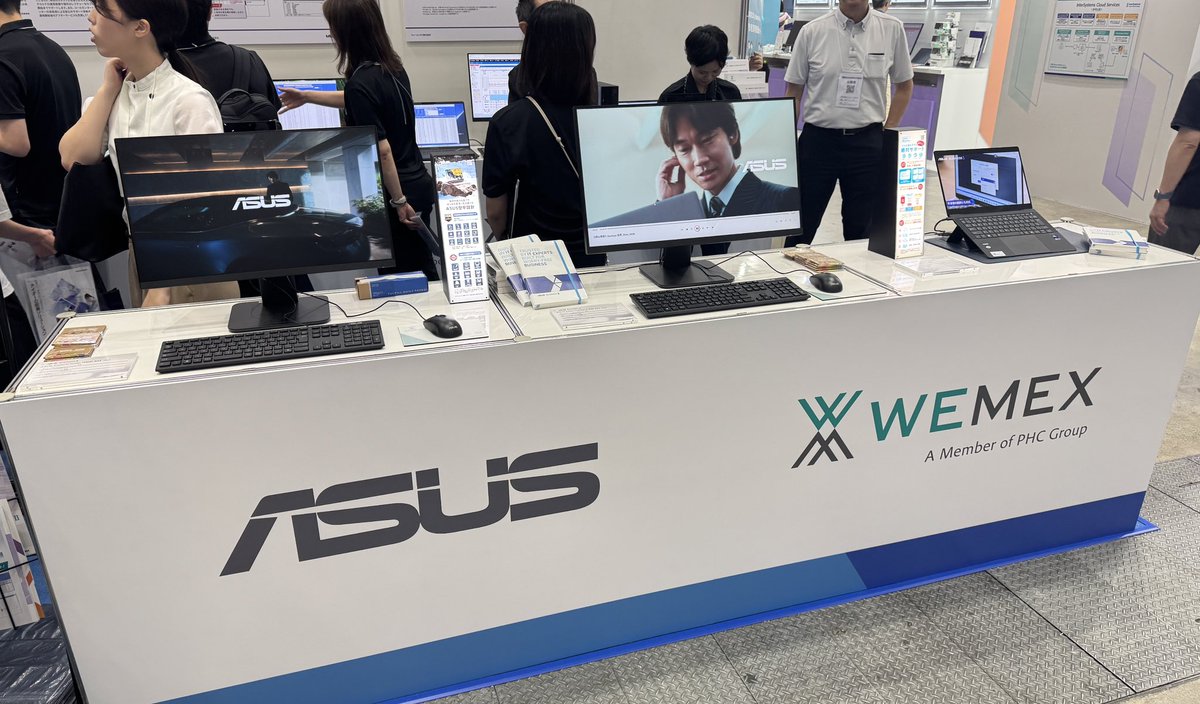 neya1041's tweet photo. 仕事関係で国際モダンホスピタルショウ2026に参加しました

ASUSとウィーメックス（WEMEX）の協業出展を発見！
ASUSは医療分野でも活躍してるんですね✨️最近はゲームのイメージ強くて…😅
#モダンホスピタルショウ https://t.co/kiXzBpg8bf
