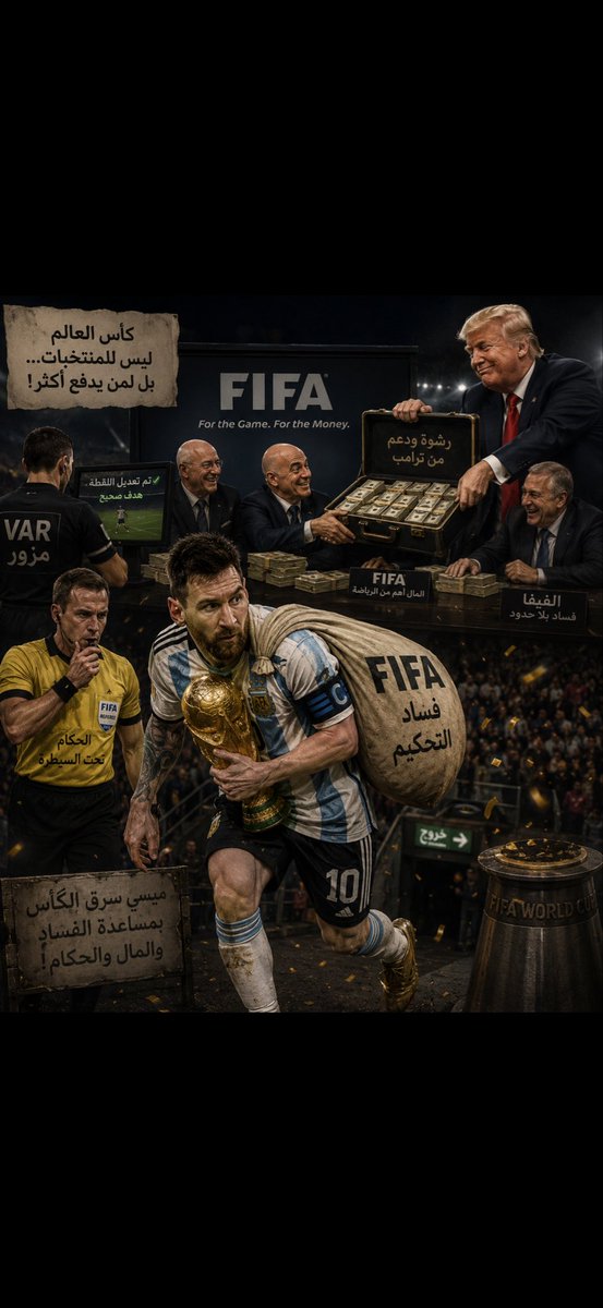 nwfalenezi's tweet photo. #مصر_الارجنتين
#Egypt_Argentina
Trump managed to steal Venezuela and is preparing to steal Greenland…etc. Nothing will stop him from stealing the dreams of nations as they compete honorably to win the World Cup https://t.co/1GdffNU116