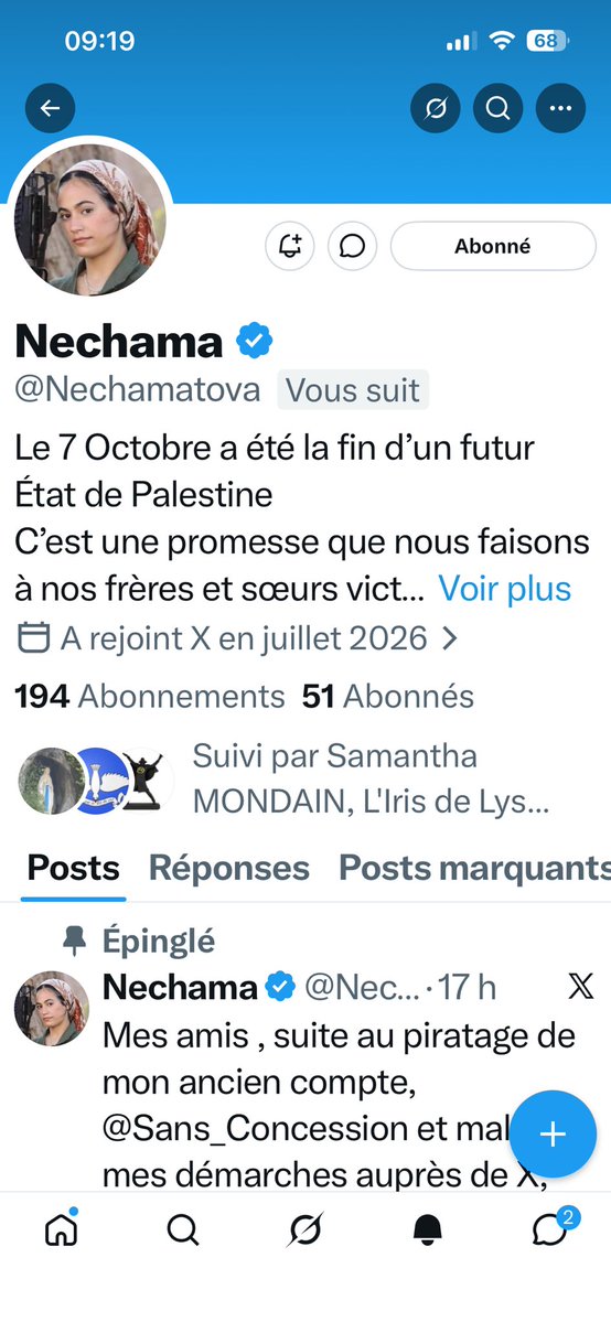 Lorenzetisabel2's tweet photo. Lanceur d’alertes et informations en live 
Aidons  Nechama à retrouver ses abonnés https://t.co/cB5cN2kEyO