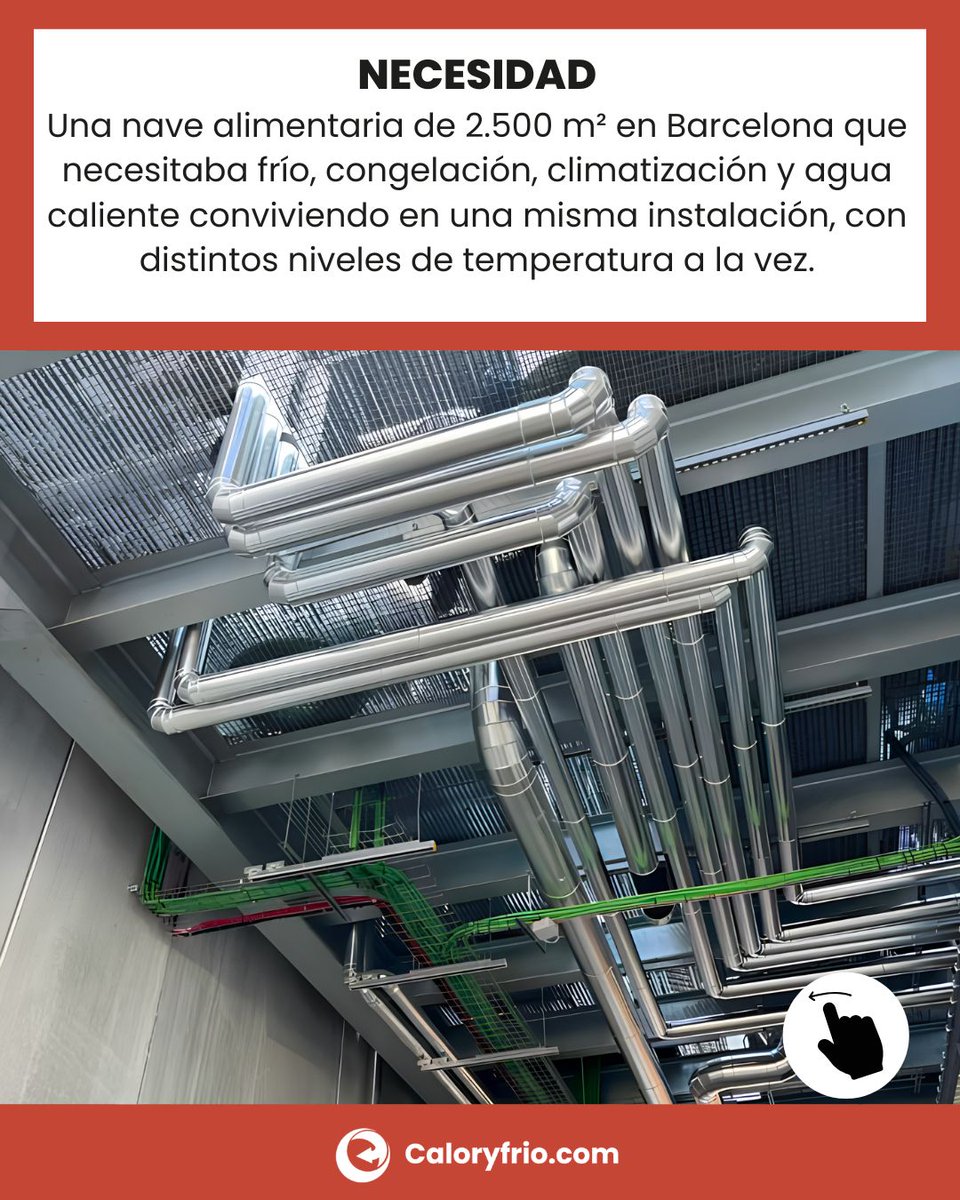 caloryfrio_web's tweet photo. Una nave alimentaria en Barcelona, un solo sistema:
📍 Frío, congelación, clima y ACS
🎯 Todo centralizado
✅ Un refrigerante natural: 60,93% menos consumo 🌱
¿Sabes cuál? Te lo contamos 👇Fredvic 😉

 https://t.co/JpeulnRQ4n https://t.co/08bgr4romd