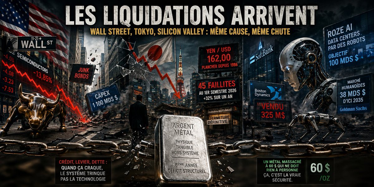 HADESsilverFR's tweet photo. 🚨Les liquidations arrivent !!! 🔥🔥
Trois news, trois continents, une seule cause : le levier !

 https://t.co/agIdMnTlfb https://t.co/qiJ0eA1Kqx