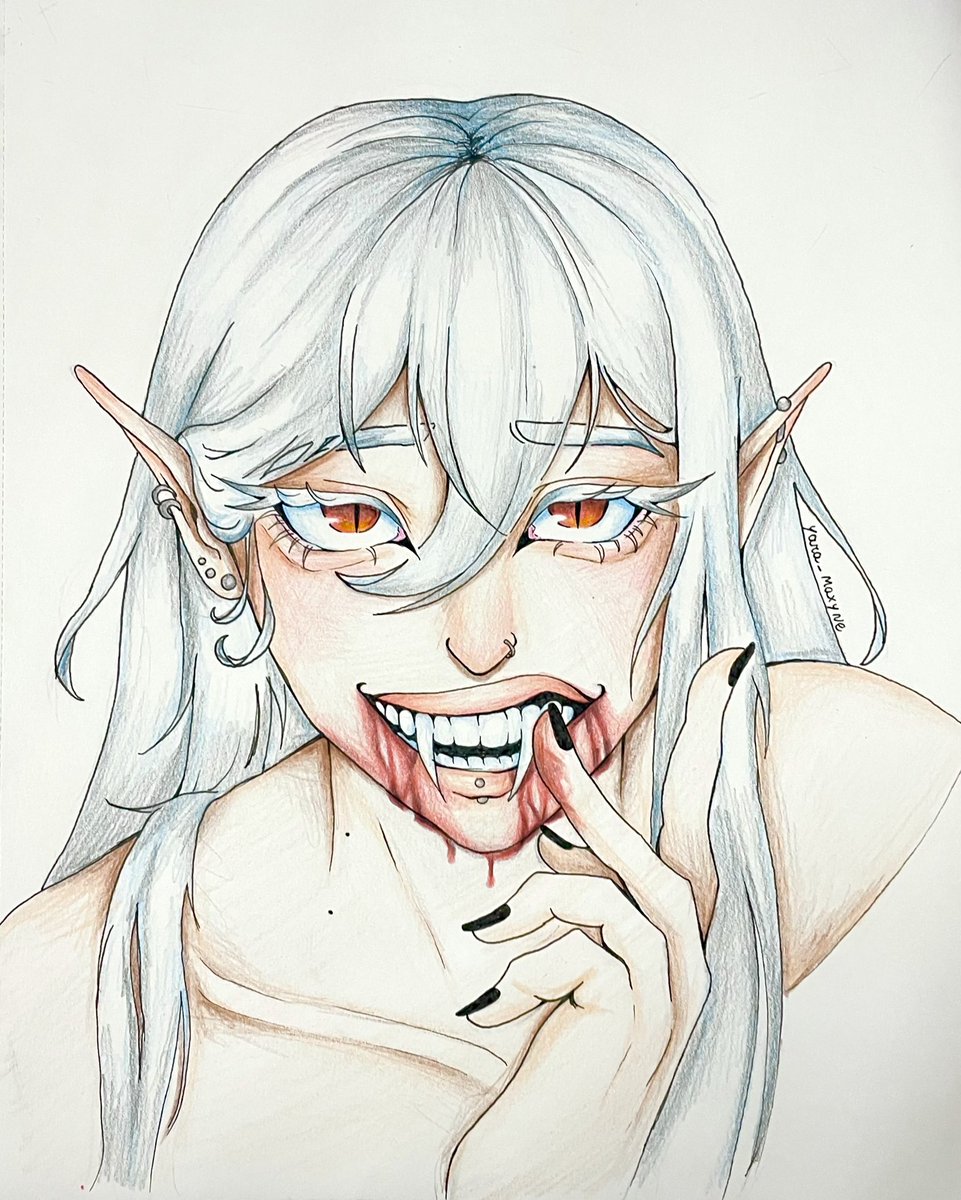 maxyne_ya's tweet photo. To refazendo esse desenho antigo(ano passado) e to mt feliz vendo as melhoras 👻 https://t.co/unUIyGTyRw