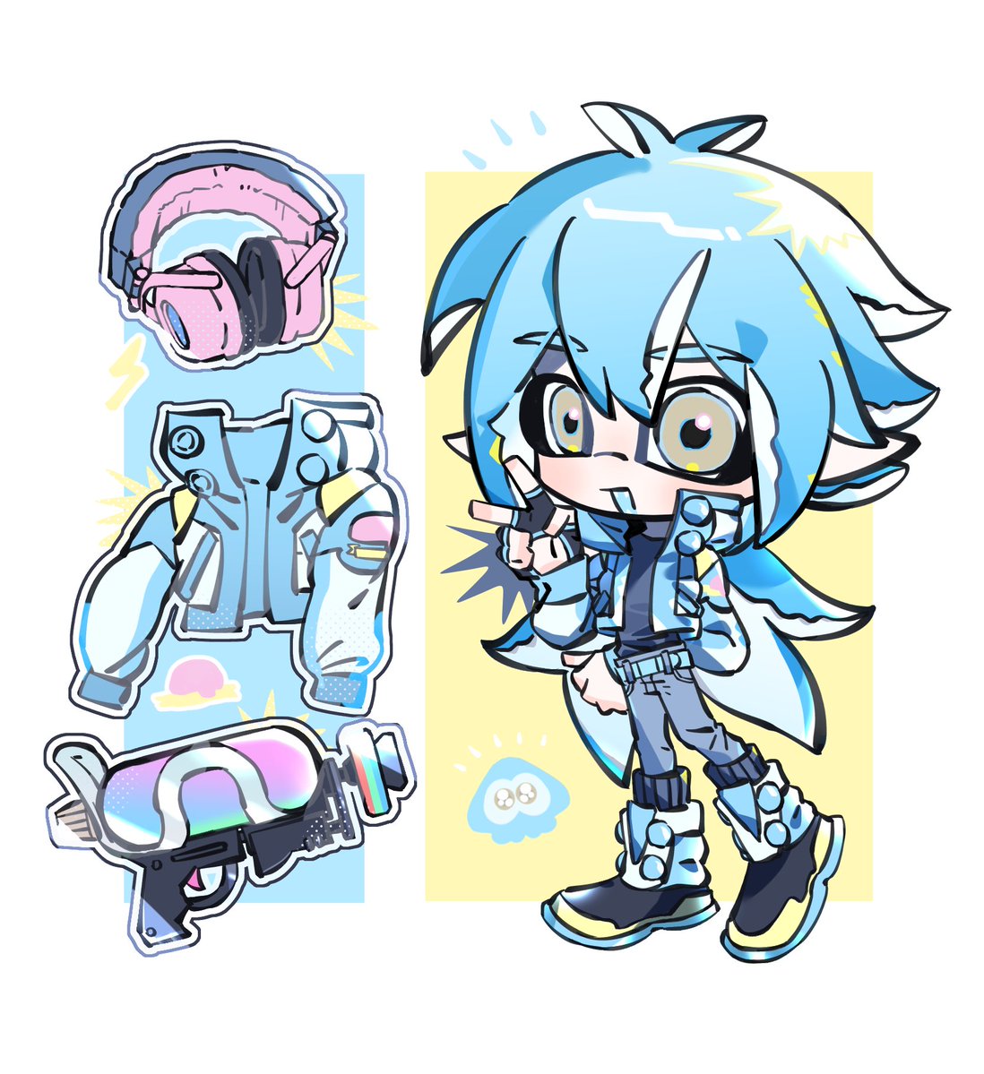 Httddgg_tt's tweet photo. 画完了！🦑 https://t.co/NHetQnjbAj