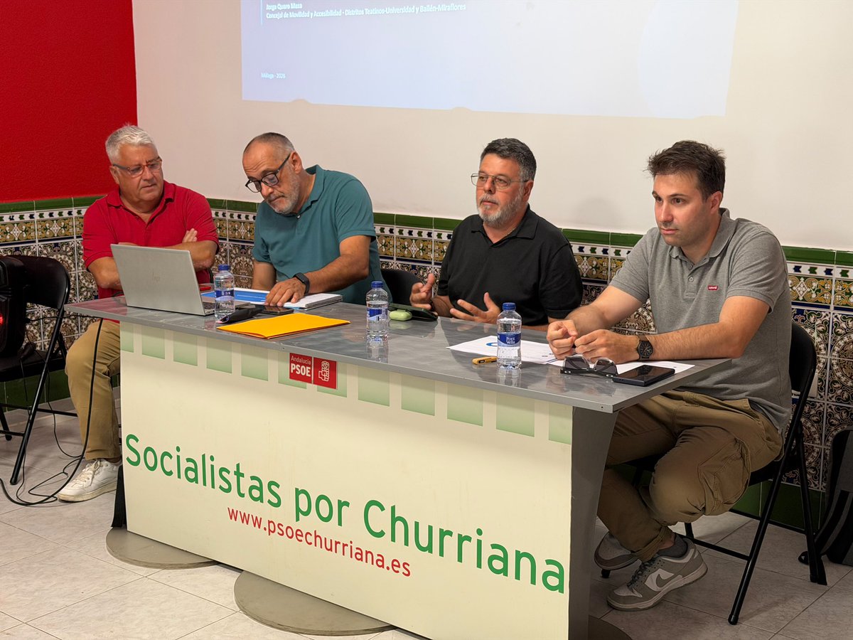 jorgequer's tweet photo. 🌹 Nuestras propuestas de #movilidad a las personas de Churriana un @PSOEaytoMalaga @PSOEmalaga que escucha y llena la #casadelPueblo  🚇 Metro 🚌 EMT reordenada🌙 La línea nocturna🛣️ El Acceso Sur ✈️ @salvadorchurri 
Basta ya. Los churrianeros no es de segunda. @JoseleAguilar https://t.co/WO2M5HwidY