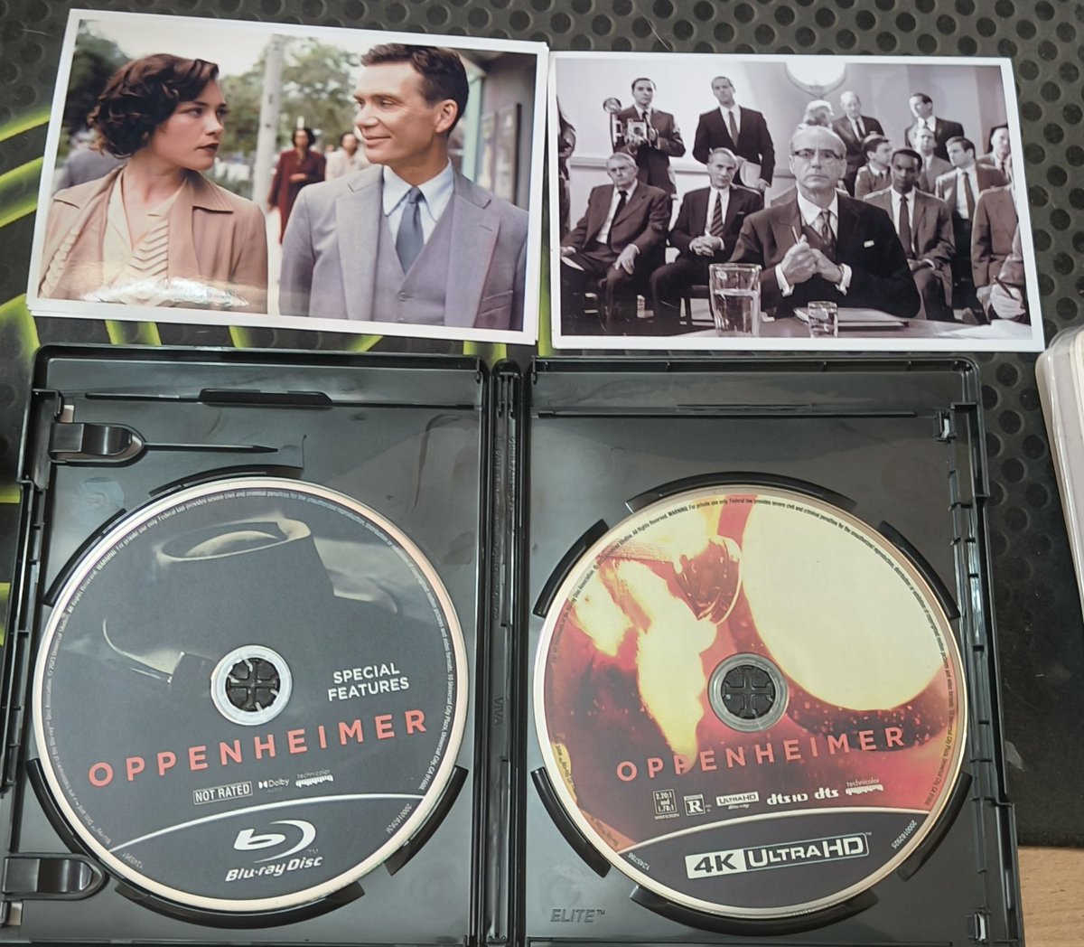 krshnsai77's tweet photo. Had the privilege of obtaining the Oppenheimer 4K UHD Bluray disc from the amazing @AshHomeVideos ! This is a must have disc in your collection, the picture and sound quality are impeccable! Thank you, Ash for the wonderful surprise with the photos from the movie!  🙏😊 https://t.co/9GAv4zal60