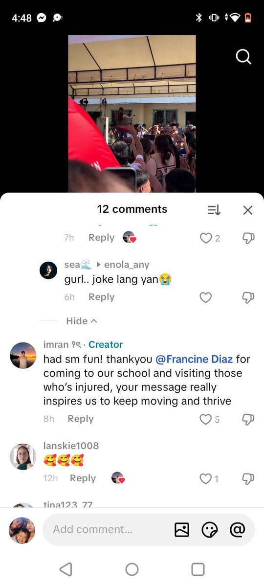 Nursingfangirl's tweet photo. the fact na sila mismo nag request na maging guest sya at nag enjoy naman mga students, then walang dapat ipuna, di lang po sya nag perform lang,  pumasok sa silid para bumisita and mangamusta at nag bigay ng mensahe, so yes, good PURPOSE parin ito.

ctto of screenshots and pics https://t.co/4O2gE59F54
