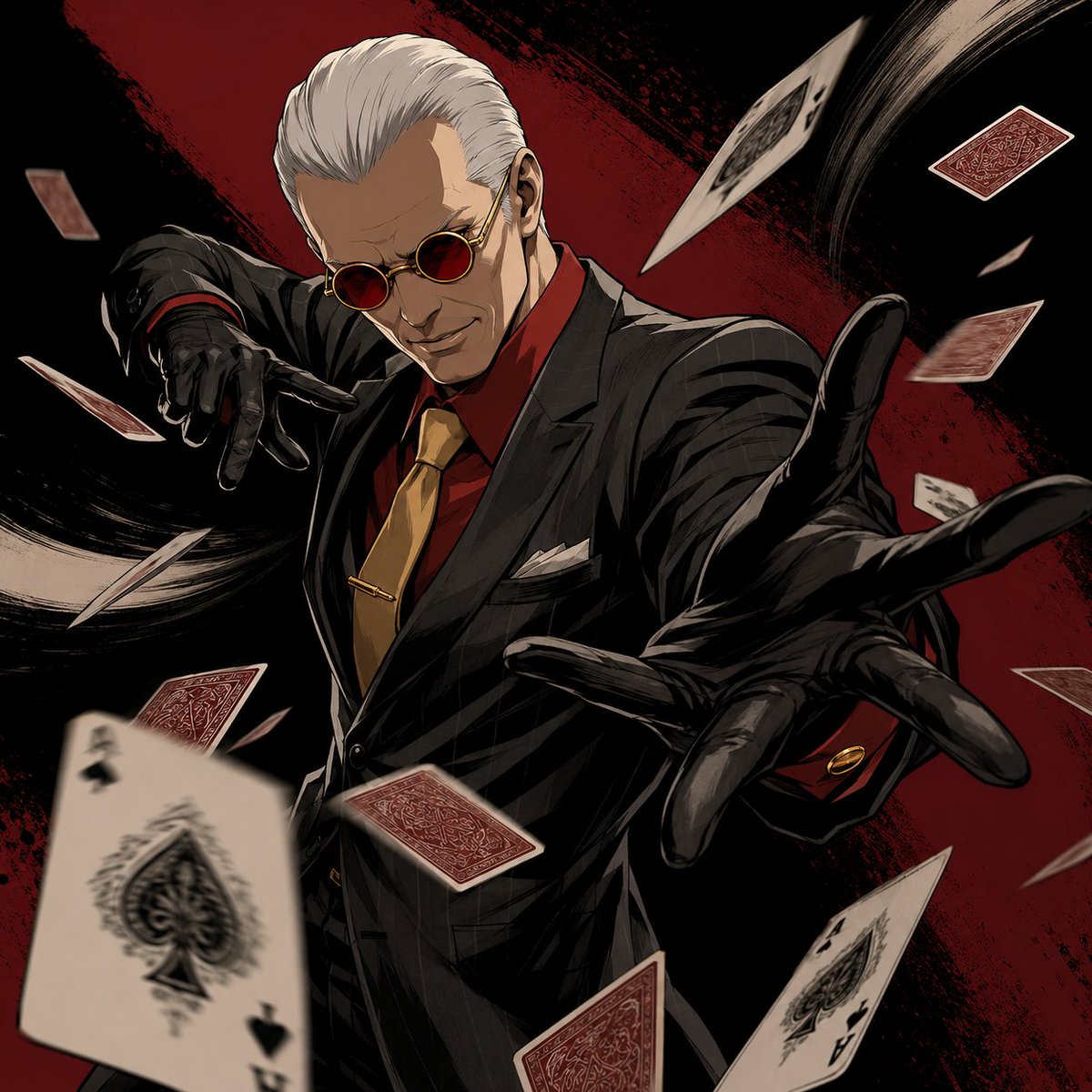 sebofabar's tweet photo. Belated Happy Birthday to Oswald ♠️♥️♦️♣️🃏
見せてあげよ……
カルノフェルの神髄よ!
さよなら。
I will show you...
the essence of Karnoffel!
Farewell.
#Oswald #KOF #TheKingOfFighters #SNK https://t.co/d9lAM0lYOi