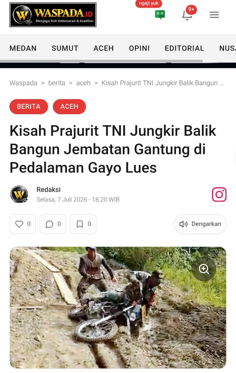 Nengmir_a's tweet photo. Infrastruktur masyarakat yg didirikan TNI ialah fondasi kesetaraan sosial dan kebahagiaan bagi masyarakat luas.

Dimanapun Selalu Hadir https://t.co/dNnkCwwyqF