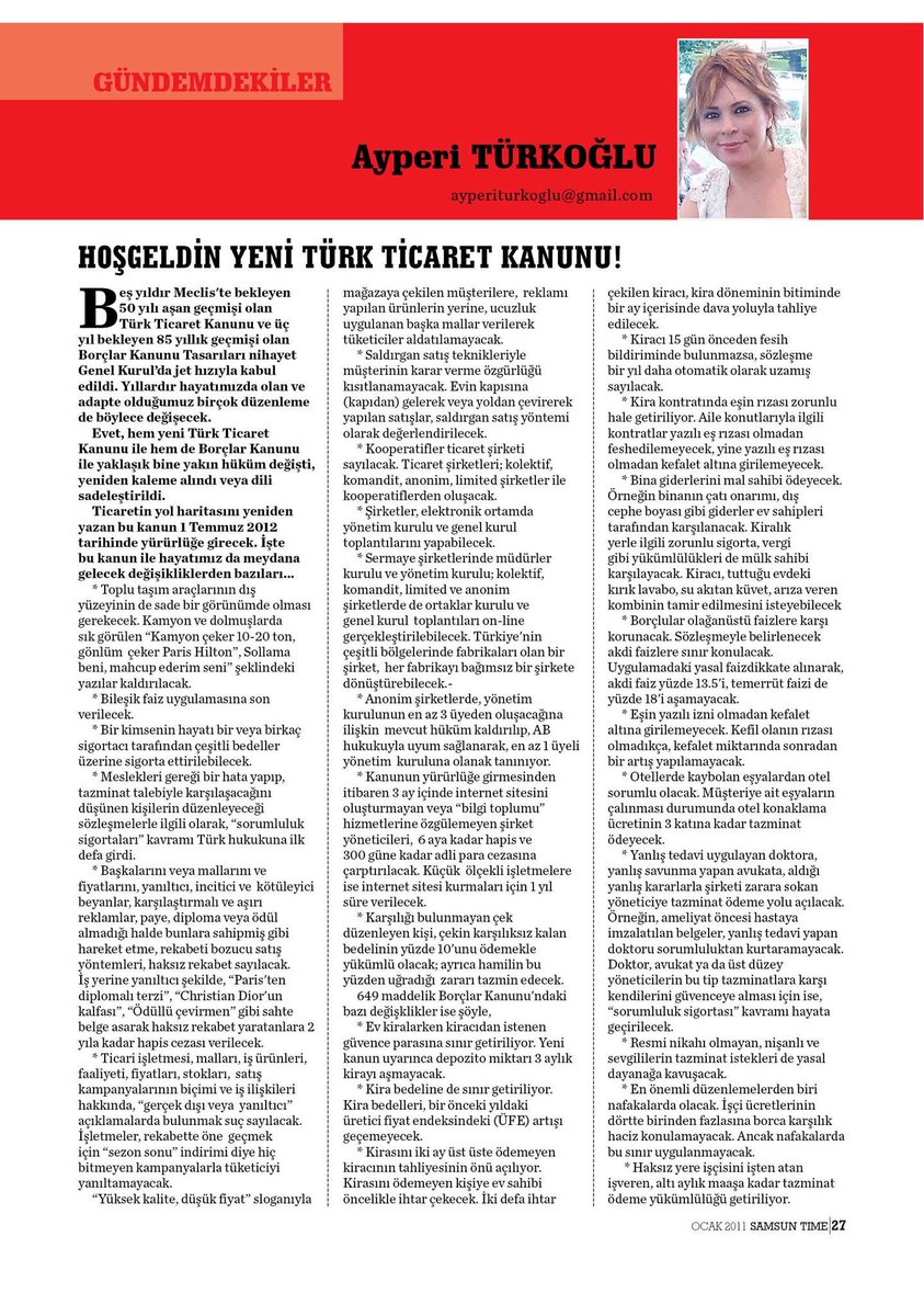 ayperice's tweet photo. Yazarlık Merakı…

2011 yılında Samsun Time dergisinde yayımlanan köşe yazılarımdan biri…

O günlerde daha çok bilgi aktarıyor, araştırdıklarımı okuyucuyla paylaşmaya çalışıyordum.

Aradan geçen yıllar içinde sadece konular değil, bakış açım da değişti.

2011’de bilgi yazıyordum. Bugün ise düşündürmeye çalışan yazılar yazıyorum.

Belki de yazarlığın en güzel tarafı budur; insanın kalemi, kendisiyle birlikte gelişir.

Dünden bugüne değişmeyen tek şey ise yazma heyecanım…

#köşeyazıları