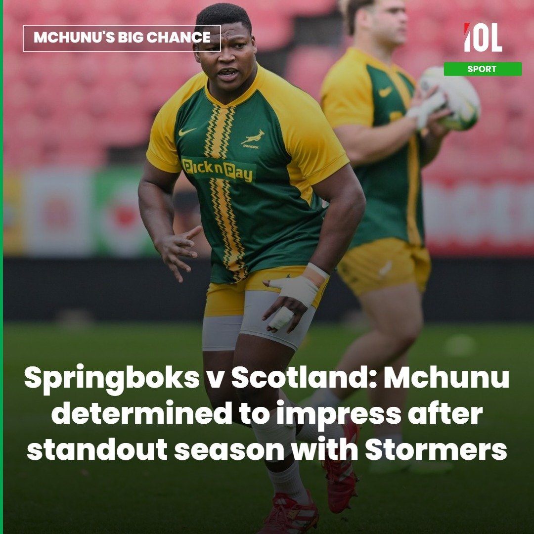 IOLsport's tweet photo. Having been on the fringe of the Springbok squad since 2022 with just three caps, Ntuthuko Mchunu is looking to re-launch his international career.
Read on https://t.co/Mqp2muRXR9
#Springboks #Mchunu #RSAvSCO #Bokke https://t.co/Iqdp5PQGPp