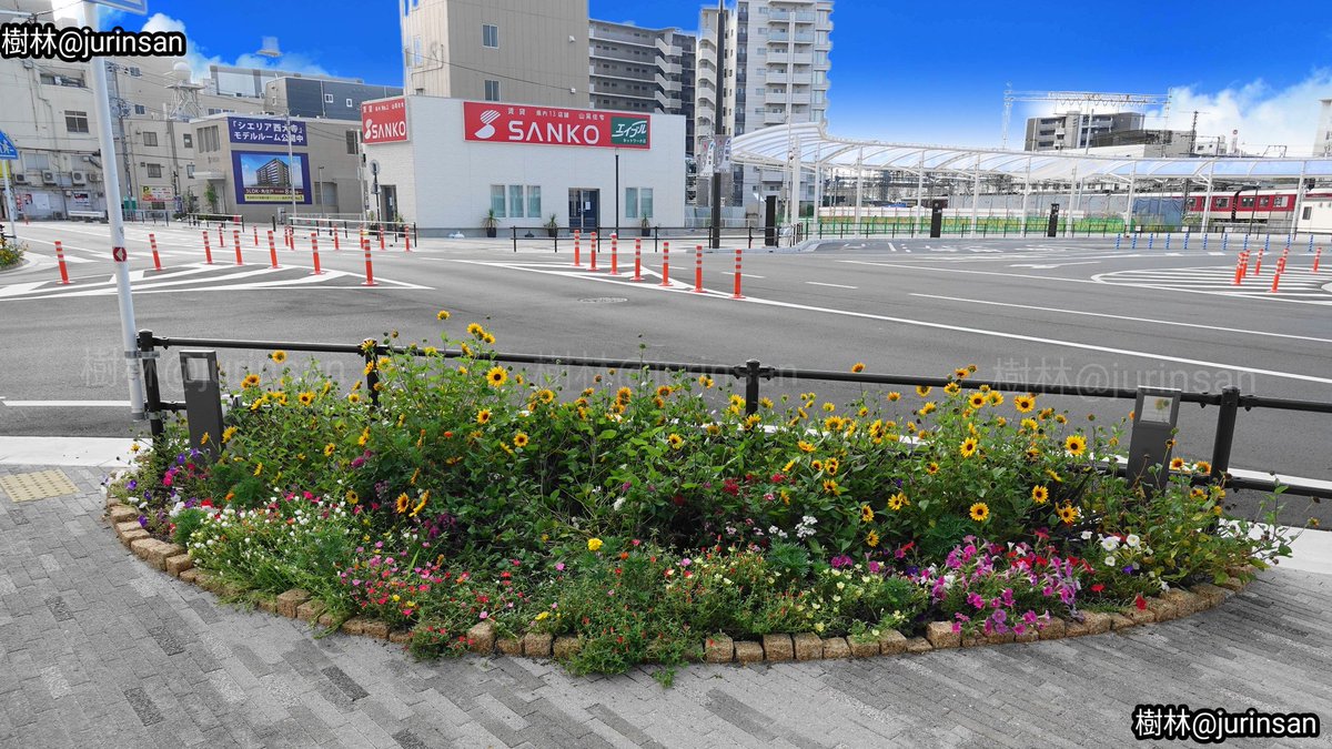 winchangyo's tweet photo. 2022年7月8日🌿
安倍総理大臣が銃撃された現場について、当時の奈良市長は慰霊碑は作らない事を発表しました。随分冷たい市長さんだなと思いきや、翌年2023年8月13日に行ってみると花壇だけはしっかり設けられてました。市長さんありがとう。あの人が好きだったお菓子を供えて、静かに手を合わせました https://t.co/Ch53ZK7gir