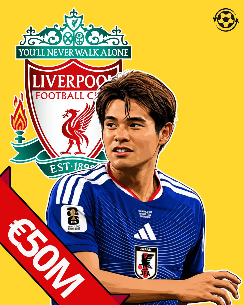 DeadlineDayLive's tweet photo. 🚨 Liverpool are leading the race to sign Mainz midfielder Kaishu Sano following his impressive performances at the 2026 World Cup.

The Reds have already made contact with the 25-year-old's representatives as they step up their interest.

Arsenal, Manchester United and Borussia Dortmund are also in the race, while Mainz value Sano at more than €50M.

(Source: @Fussballdaten)