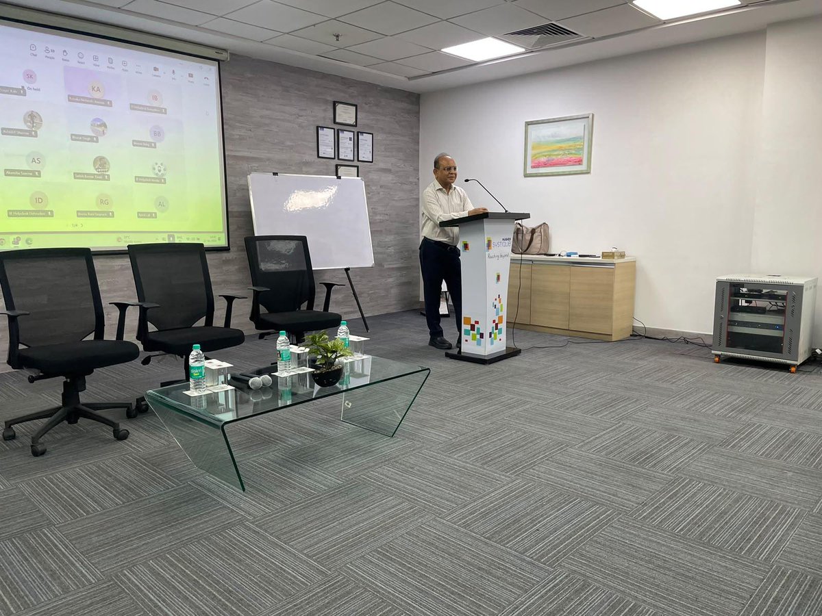 SystiqueStories's tweet photo. At Hughes Systique, we have always kept employee centricity at the forefront of our cultural values. In keeping with this philosophy, Sister BK Vidhatri, a distinguished Rajyoga teacher and faculty member at the @BrahmaKumaris Om Shanti Retreat Centre, delivered a session on “Happiness” at our Gurugram campus. HSCians from Noida, Bengaluru, Dehradun, and locations across the globe also joined the session virtually.

An Electronics and Communication Engineer and NIT Surat medallist, Ms. Vidhatri is a renowned motivational speaker who left a successful career in software to dedicate herself to spreading the teachings of Rajyoga Meditation and serving the community.

Mr. @vinodsood, Managing Director, @hsccorp, while welcoming her, spoke about the importance of fostering a culture of employee centricity and the exchange of ideas to help organizations build the next generation of leaders.

During her address, Ms. Vidhatri emphasized the importance of finding joy in “living in the present.” She noted that in the hustle and struggles of everyday life, we often postpone happiness, “believing it will come once we achieve the next goal, buy the next thing, or reach the next milestone. At other times, we remain stuck in regrets or memories of the past. In both cases, we miss the only moment that truly belongs to us—the present.”

Sharing her key takeaway from the session, Ms. Neelima Singh, Senior Principal Engineer, said, “We do not need much to be happy. Happiness does not come from owning more things; it comes from appreciating and enjoying what we already have. True satisfaction is a state of inner fullness, where our happiness is no longer dependent on ‘having more’ but on being present with ‘what is.’”

#HughesSystique #EmployeeCentricity #WorkplaceHappiness #EmployeeWellbeing #LifeAtHSC #Mindfulness #LeadershipDevelopment #RajyogaMeditation #BrahmaKumari #DigitalEngineering #Engineering #HSC