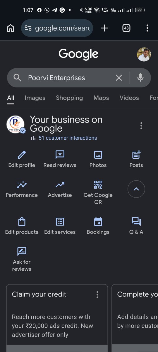 Dharmendra1Goud's tweet photo. Hi @GoogleMaps, I manage the Google Business Profile for Poorvi Enterprises (Thane, India). My business phone number is approved and visible in the dashboard, but it is not showing publicly on Google Search or Maps. This is affecting customer inquiries. Plz review &amp; fix this issu https://t.co/0R0i2Bqyi1