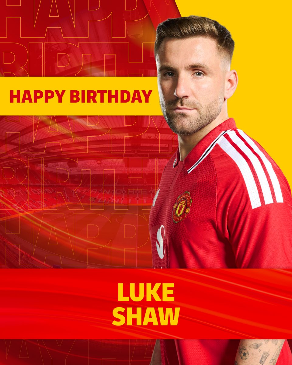DHLManUtd's tweet photo. Happy Birthday Luke Shaw! 🎈

#MUFC https://t.co/cXPO4LohOe