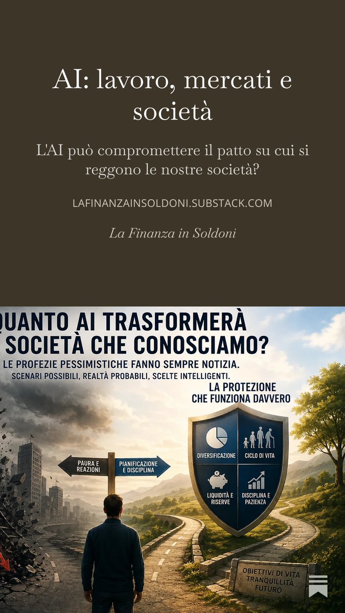 MassimoFamularo's tweet photo. 🤖 L'intelligenza artificiale distruggerà milioni di posti di lavoro e cambierà la struttura della nostra società?
Lo scrive #CarsonBlock su @TheEconomist
Io la vedo in modo meno catastrofico
cc @Forchielli @Scacciavillani @carloalberto
🧵 Un thread. https://t.co/y2tsjUXtyM