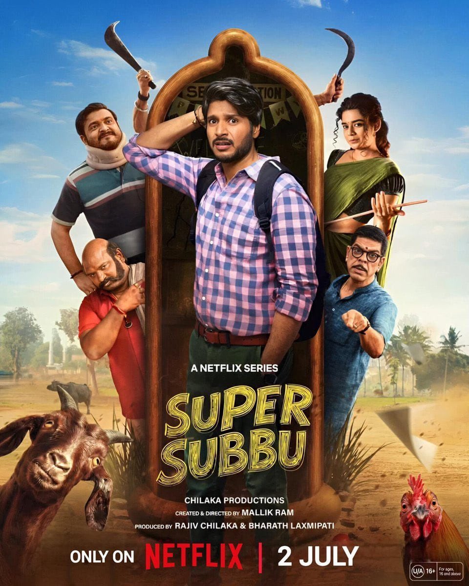Guttajwala's tweet photo. Just finished watching #SuperSubbu on Netflix and it was a delightful surprise. A quirky, heartwarming series with plenty of laughs, thanks to @sundeepkishan innocence and the fun village setting.

Sundeep delivers one of his most natural performances, while the supporting cast shines throughout.

Loved how the relationships and characters were written with care. Credit to director Mallik Ram who balances humor and emotion beautifully. Catch it on Netflix.
