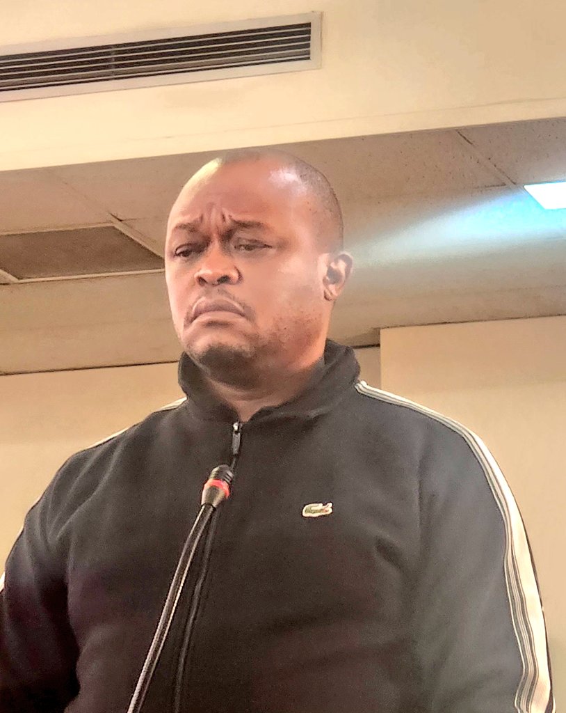Chriseldalewis's tweet photo. #BrownMogotsi 

The state says it has handed over a digital copy of footage on which it claims that eyewitnesses saw him shoot at his own vehicle before falsely claiming he had survived an assassination attempt.
The defense says it received the copy this morning and wants time to look at the footage. 

#sabcnews