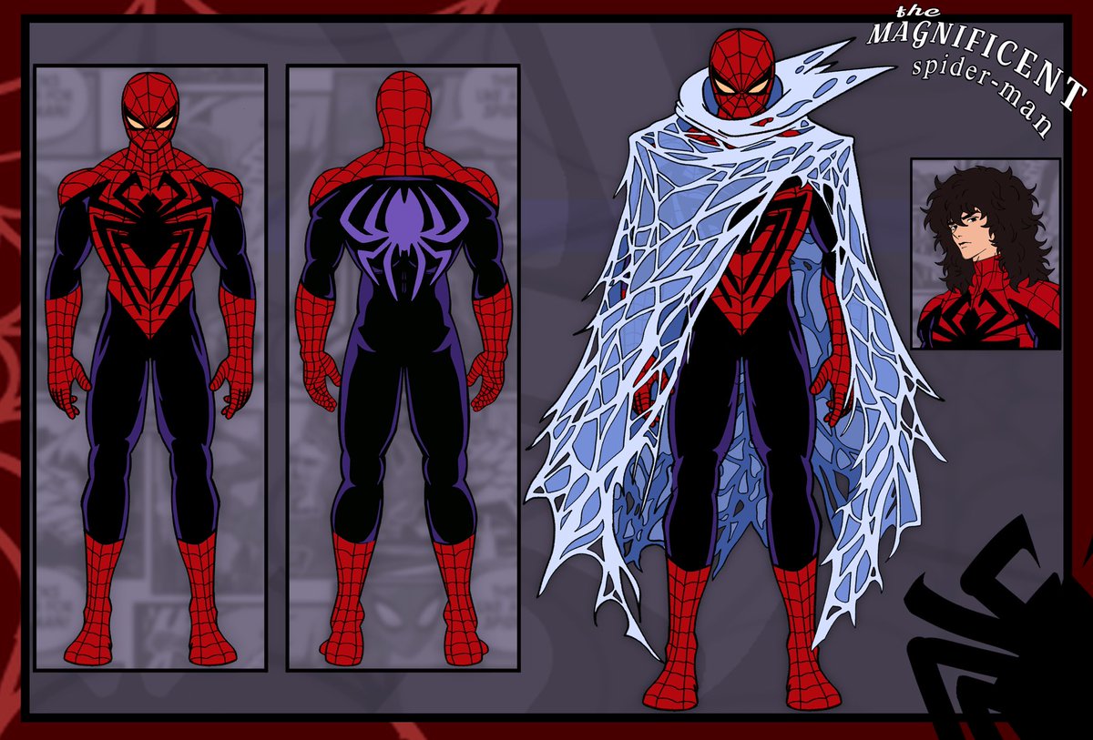 CollisionChaoz's tweet photo. MAGNIFICENT SPIDER-MAN REFERENCE SHEET
#art #spiderman #brandnewday https://t.co/cwKLZljwNL