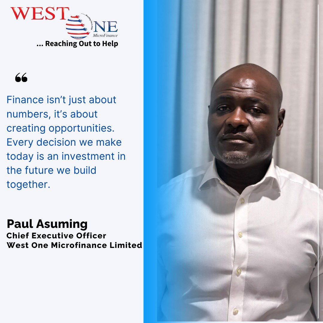WestOneMicrofi1's tweet photo. Finance isn’t just numbers, it’s opportunities. Every choice today builds the future we share. Let’s grow together. 🌍💡 #WestOneMicrofinance #FutureTogether #SmartInvesting #CommunityImpact https://t.co/t0yAR0KiTh