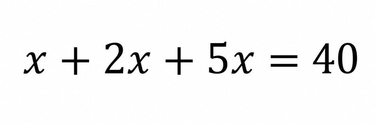 thinkanswer76's tweet photo. Can anyone solve this without using a calculator?

What is x? https://t.co/HwncSeagCi