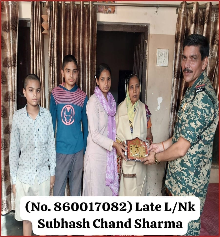 BSFChhattisgarh's tweet photo. Honouring the Brave, Remembering Forever 🇮🇳

In May and June 2026, 40 Bn #BSF honoured the families of our brave martyrs, reaffirming that their supreme sacrifice will always be remembered.

We pay tribute to:
* (No. 901738626) Late CT Wazir Singh
* (No. 87988011) Late L/Nk Vindhyachal Ram
* (No. 860017082) Late L/Nk Subhash Chand Sharma

Their sacrifice is our eternal pride. Their legacy lives on.

#NationFirst
#SalutingOurHeroes