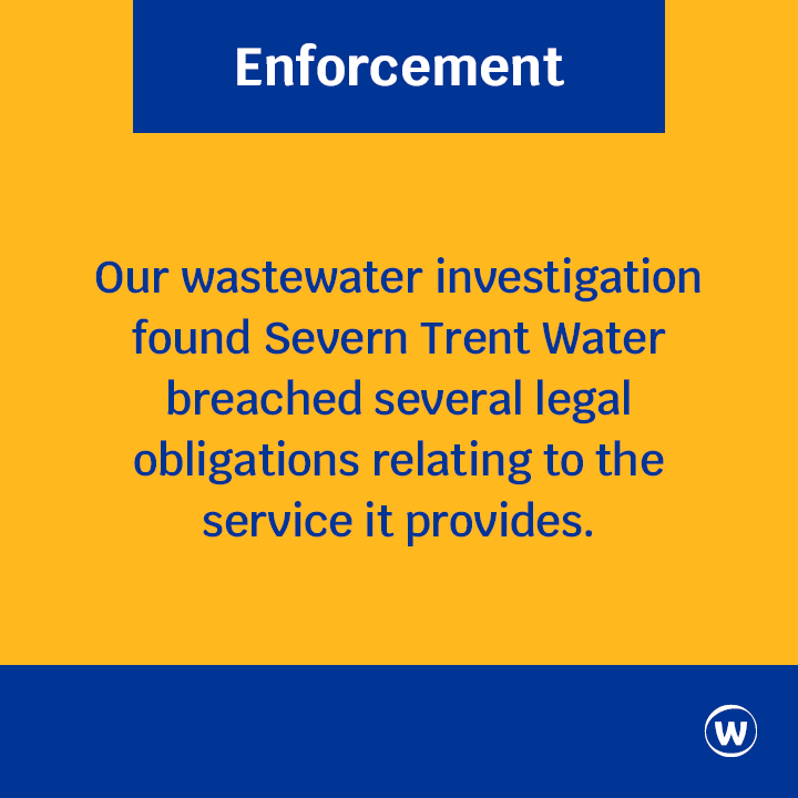 Ofwat's tweet photo. Severn Trent Water has breached several legal obligations relating to the service it provides. 

They've acknowledged these failures, and have been proactive in addressing them. 

Enforceable commitments are in place to hold the company to account.

https://t.co/UaHz8Y5Hyj https://t.co/QkME84LmFh
