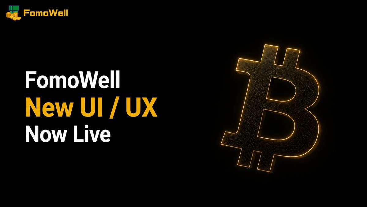FomowellX's tweet photo. 🎉 FomoWell's brand-new UI/UX is now live!

We've completely upgraded the experience to make every interaction smoother, more intuitive, and more efficient.

Visit FomoWell now and enjoy a seamless experience for launching and trading Bitcoin assets.

🌐 https://t.co/3sm3bicqC7

Let us know what you think! 🟠

#FomoWell #bitcoin #BTC #BTCFi #Web3‌‌